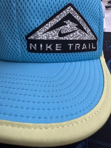 Cappello Nike Dri-Fit Pro Cap Trail Running Adulto Regolabile Snapback Blu Cloro - Foto 4 di 17