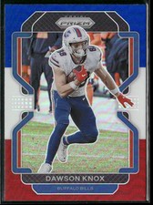 2021 Panini Prizm Dawson Knox #116 Red White Blue Prizm Buffalo Bills