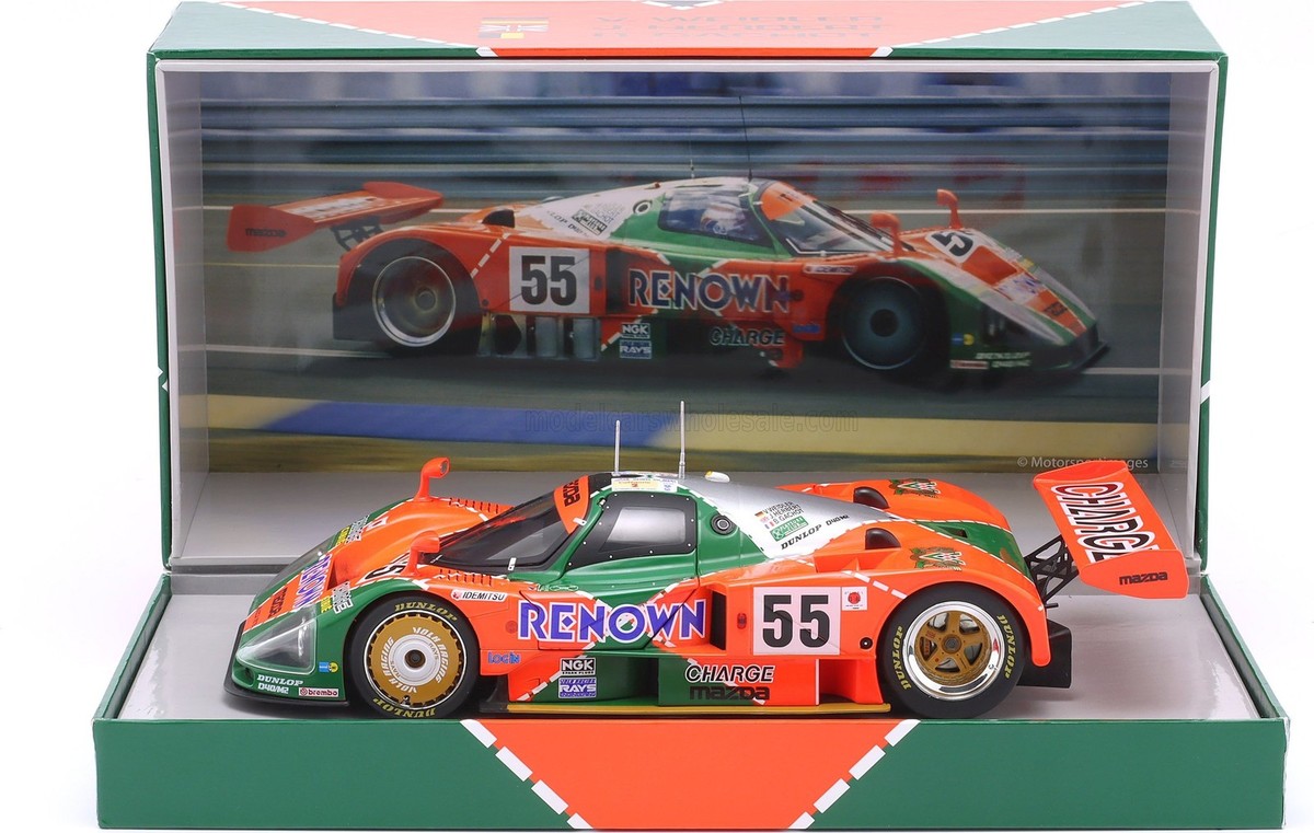 Mazda 787B LEMANS WINNER1991ミニカー 1/18 Mazda 787B 2.6L #55 Winner 1991 24h Le Mans in 1:18 scale with
