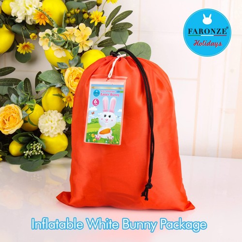 Easter Inflatable Bunny Holds Carrot Happy Easter Blow up Outdoor Decoration ... - Bild 7 von 9