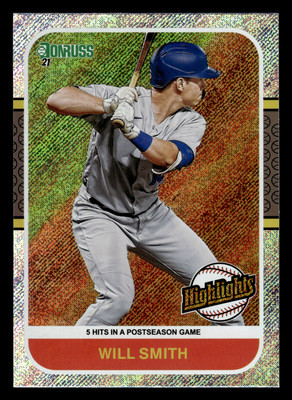 2021 Donruss - Highlights Rapture - #HI9 Will Smith - Los Angeles Dodgers