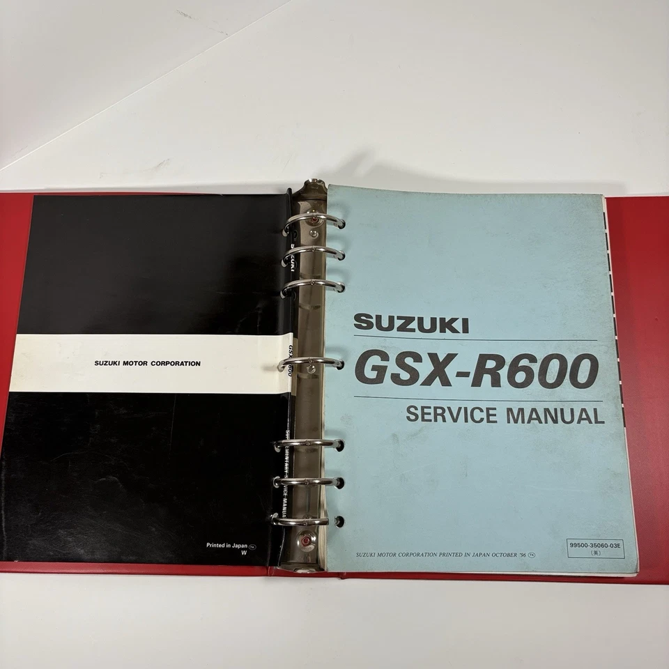 96-98 Suzuki GSX-R600 Motorcycle Shop Service Repair Manual 99500-35060-03E - Image 2 of 4