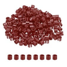 300Pcs Blank Clothes Hanger Marker Fit 3mm Rod for Garment Coding Dark Red