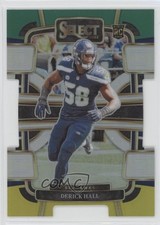 2023 Panini Select Concourse Green & Yellow Prizm Die-Cut Derick Hall #85 1n4k