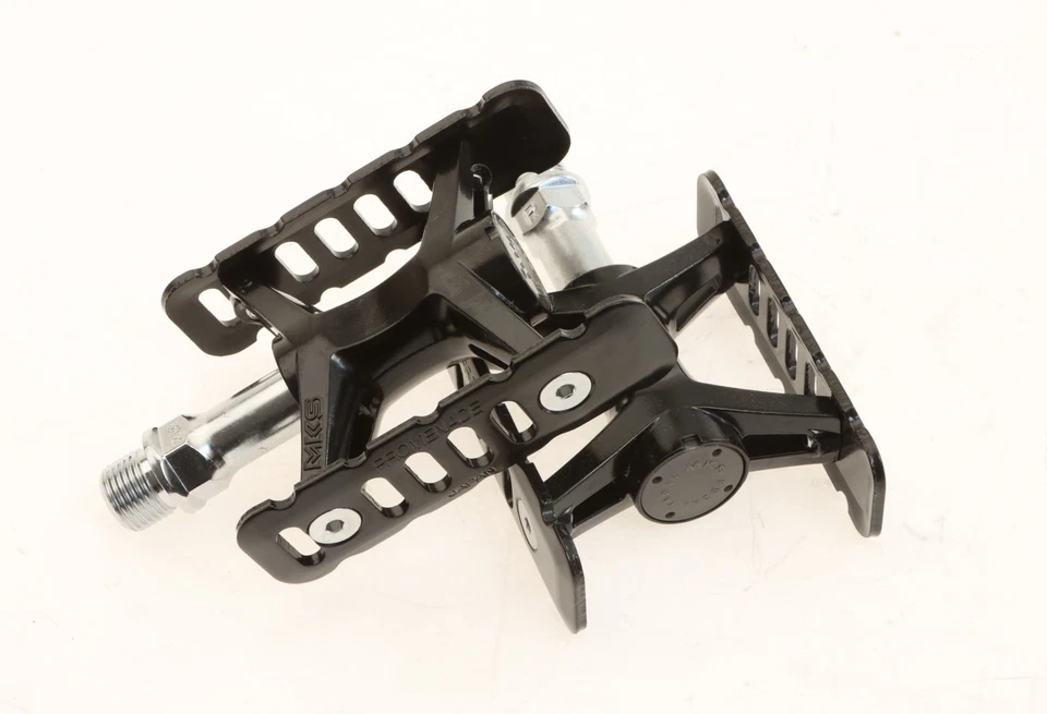 Pedales de aleación MKS Promenade negros bicicleta de carretera Japón NUEVO en caja Foto 3 de 4