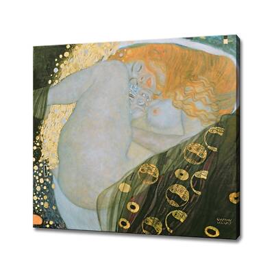Gustav Klimt Kunstdruck | Danae Leinwandbild | Klassisches Gemälde Wandbehang |