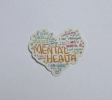 Mental health awareness sticker decal decorative inspirational advocacy NEW