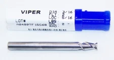 3/16" (.1875") CARBIDE END MILL 2 FLUTE FOR ALUMINUM DESTINY TOOL V21205
