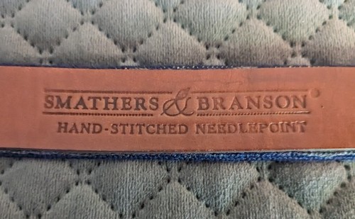 Smathers & Branson Hand Stitched Needlepoint California Flag CalClub Belt Size L - Picture 11 of 13