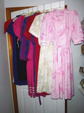 Lot of 12 70's-80's Dresses Secretary Cocktail Size SMALL MORE ADDED