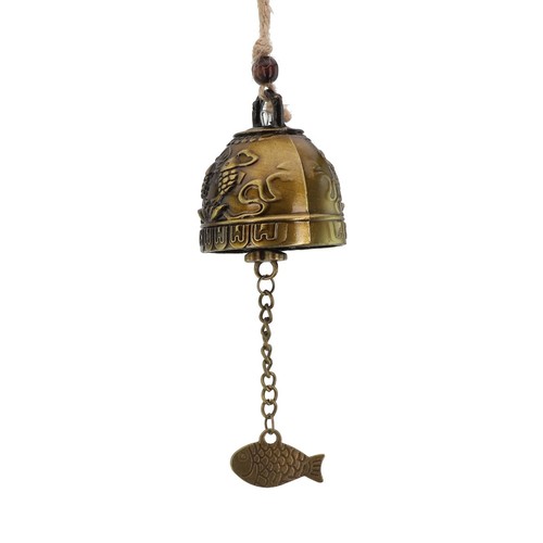 Bells Metal Copper Metal Copper Ornament Small Fish Pendant Hanging On ...