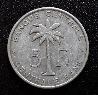 CONGO BELGE 5 Francs Banque Centrale Congo Belge-Ruanda-Urundi 1959 en Aluminium - Photo 1/2