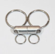 Quick Release Magnet Valet Key Set Ring Fast Connect Breakaway Link Al. 6-Lb.