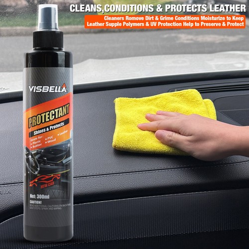 Car Interior Seat Conditioner Leather Restorer Shine Cleaner Care Protector Kit. - Picture 8 of 14