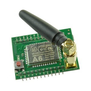 A6-GPRS-GSM-Module-Adapter-Board-Plate-Quad-band-850-900-1800-1900MHZ-Antenna