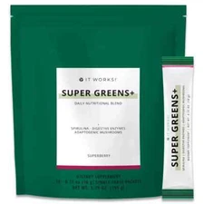It Works! Super Greens SuperBerry 15 Single Serve Packets New Sealed Bag