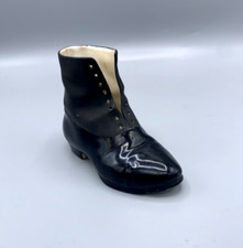 Bottine miniature en porcelaine noire – années 1900 – collection chaussure