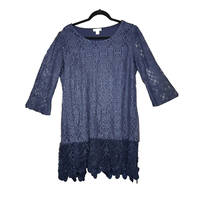 CATO Overlay Lace, 3/4 sleeve, over knee Dress. | eBay