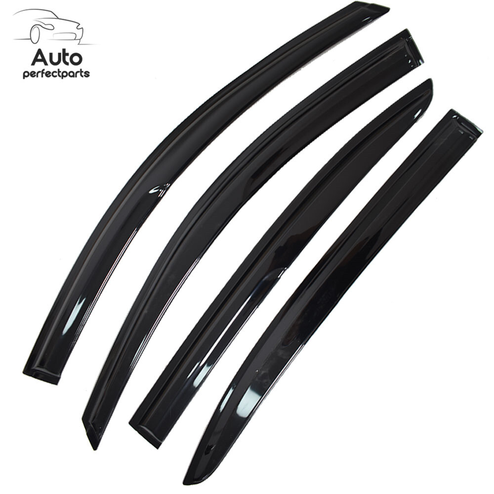 For 2008-2011 2012 Honda Accord 4 × Window Visors Vent Rain Guards Smoked Tinted