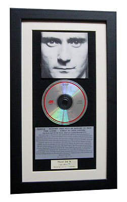 PHIL COLLINS Face Value CLASSIC CD Album GALLERY QUALITY FRAMED+FAST GLOBAL SHIP