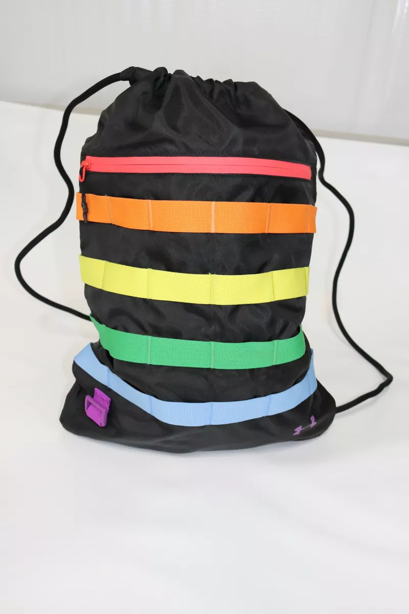 Under Armour UA Rainbow Colored Sackpack Drawstring Bag Backpack RARE 2020