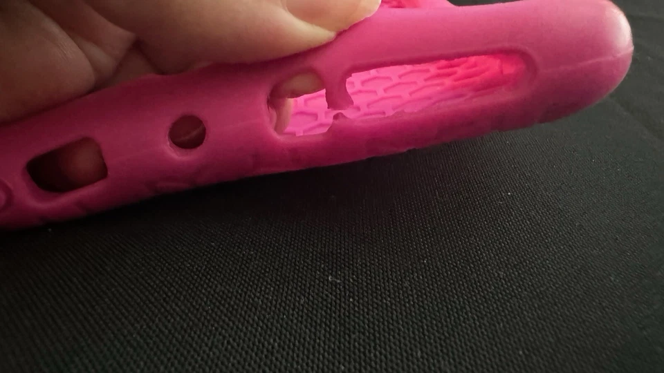 Estuche a prueba de niños VERIFYAmazon (B01MROPMUW) para Fire 7 (7.ª generación) - Rosa intenso Foto 4 de 4