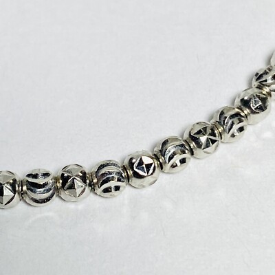 Italy 18K White Gold Star & Crescent Moon Cut Beaded 3mm Italy 18K White Gold Star & Crescent Moon Cut Beaded 3mm