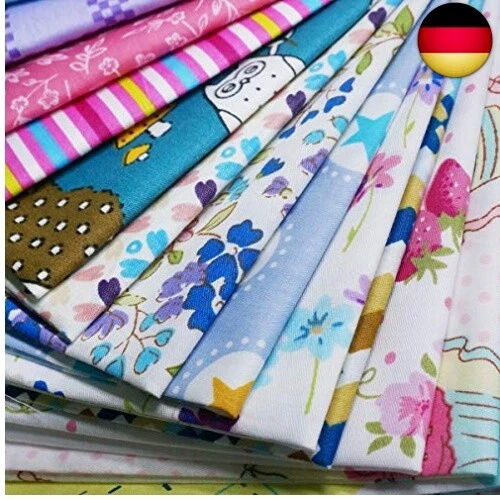 YXJDWEI 25Pcs Baumwollstoff 100% Baumwolle Patchwork Stoffe 30x30cm Quadrate - Bild 4 von 4