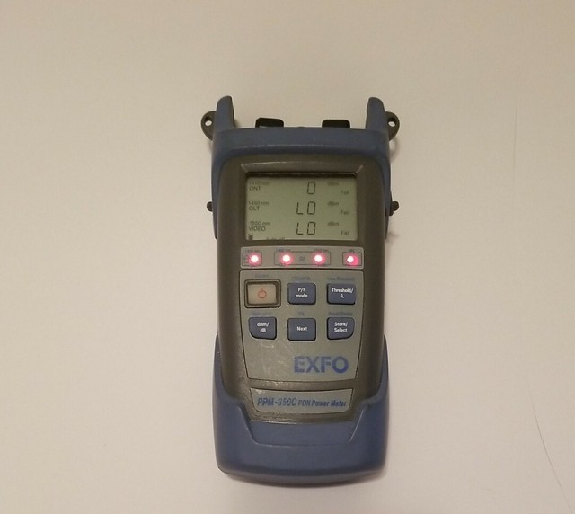 EXFO Ppm350c SM Fiber Pon Power Meter FTTX W/ VFL Ppm350 PPM 350c Ppm