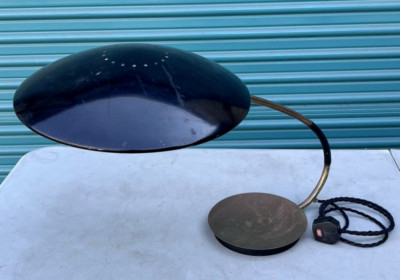 Vintage Kaiser Idell Leuchten European Black Desk Lamp Midcentury Modern 6787