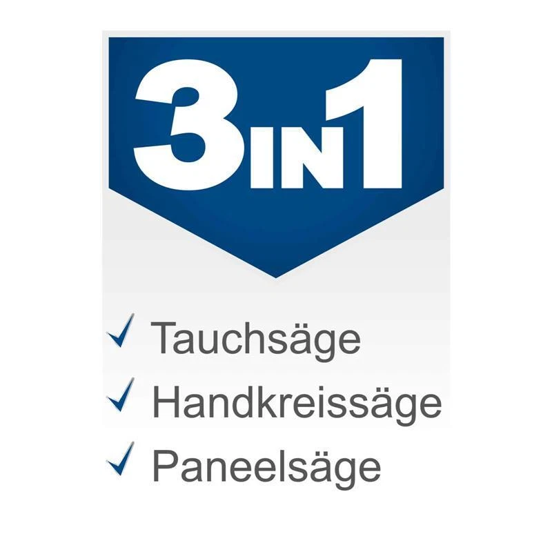 Scheppach Tauchsäge mit Führungsschiene 1200W Handkreissäge Tauchkreissäge PL55 - Bild 2 von 4