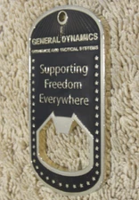 General Dynamics Ordnance and Tactical Systems Bottle Opener Challenge Coin