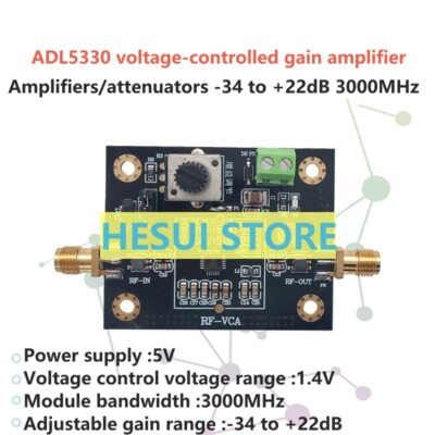 ADL5330 wideband voltage variable gain amplifier module 20dB