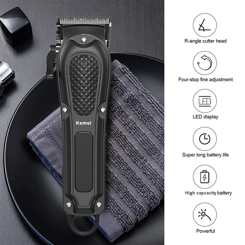 Kemei Professional Hair Clippers Cordless Trimmer Beard Cutting Machine Barber** Kemei Professional Hair Clippers Cordless Trimmer Beard Cutting Machine Barber**