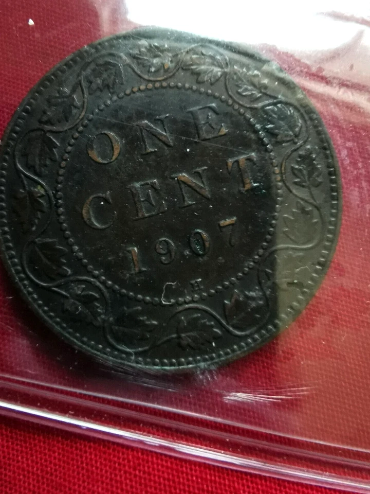 1907H CANADA 1 CENT - LARGE ONE CENT - ICCS CERTIFIED EF-45 - Image 4 of 4