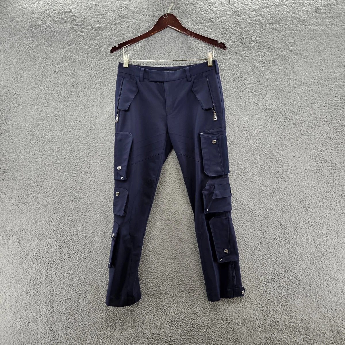 RALPH LAUREN BLACK LABEL Cargo Pants Women's 4 Navy Blue Tactial