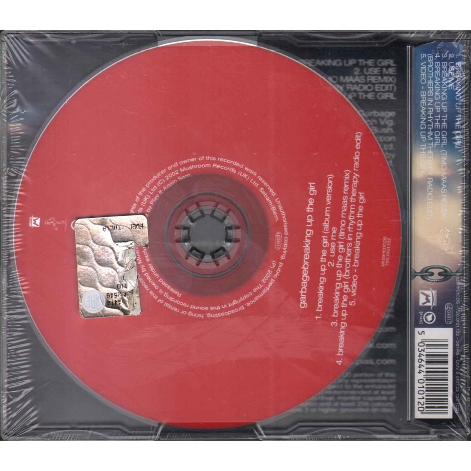 Garbage Cd'S Singolo Breaking Up The Girl ‎/ Edel Sigillato