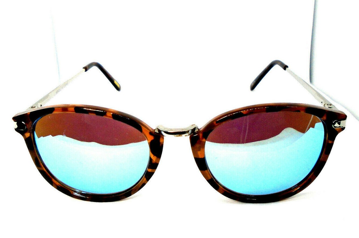 J Crew E9316 Havana/Blue Lenses Womens Mirrored Sunglasses  display picture 1