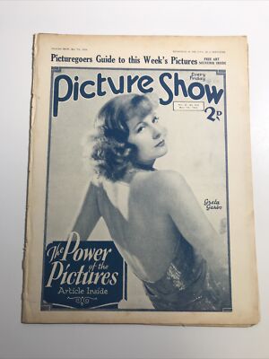 PICTURE SHOW movie Magazine May 7 1932 Greta Garbo -Jean Harlow Stamp