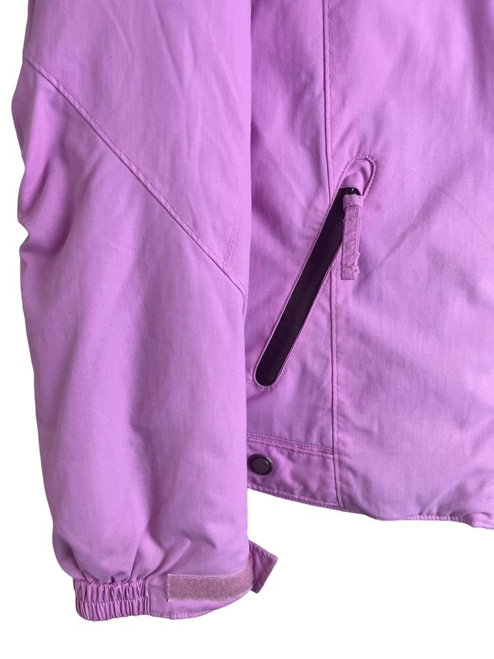 Columbia Sherpa Forrada Púrpura Rosa Omnishield Cremallera Completa Chaqueta con Capucha Niña 14 16 Foto 2 de 4