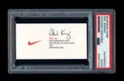 PHIL KNIGHT NIKE FOUNDER SIGNED BUSINESS CARD PSA/DNA AUTOGRAPHED RONALDO IMAGE