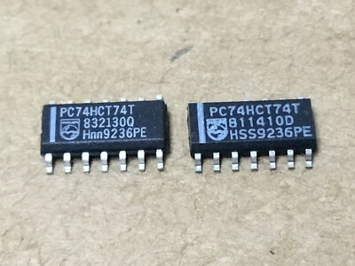 (2 PC)  PHILIPS  PC74HCT74T  Flip Flop Dual D Type 14 Pin Plastic SOP