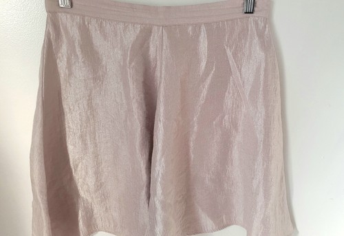 Top Shop Sz S Pink Shimmer High Waist Flare Skirt - Picture 3 of 16
