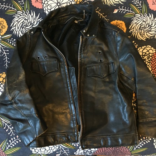 VINTAGE SKAGGERAC BLACK LEATHER 