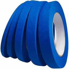 DOAY Blue Painters Tape 1/4" 3/8" 1/2" 5/8" 3/4" x 60 Yard - Multi Size Pack ...
