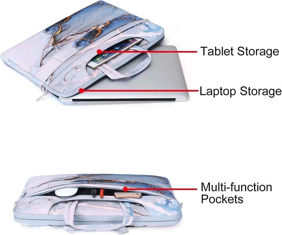 Maletín para portátil MacBook Air Pro 13 14 15 16 17 17,3 pulgadas para hombre y mujer Foto 3 de 4