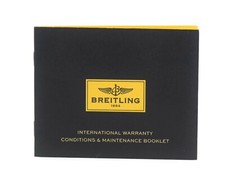Breitling International Warranty Booklet Manu...