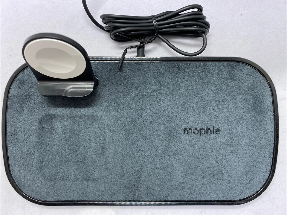 Mophie 3 en 1 Inalámbrico Qi 7.5W Almohadilla de Carga para Apple iPhone Auriculares y Reloj ~ Negro Foto 2 de 4