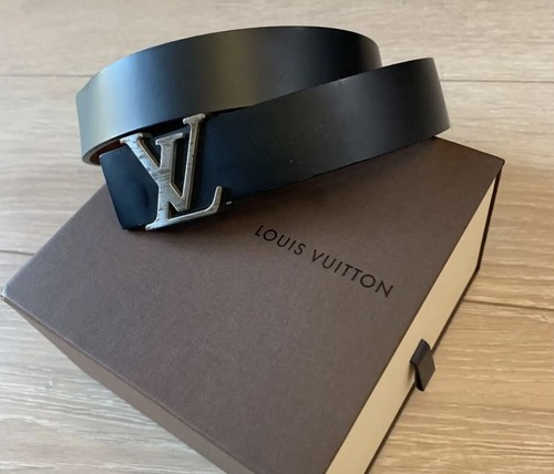 Louis Vuitton Belt LV Silver Buckle 