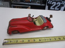 1940s/50s Distler Wind-Up Toy Mercedes Benz Convertible w/ Key Made in US-Zone